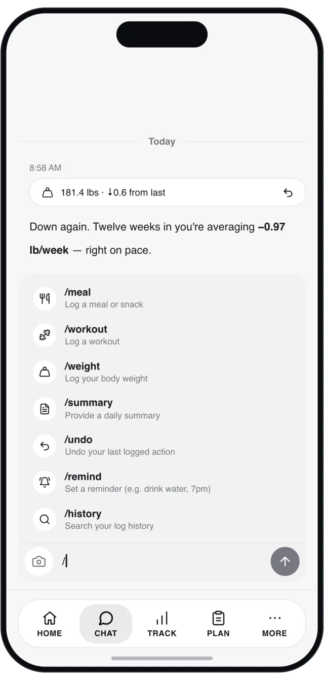 Type / and skip the conversation