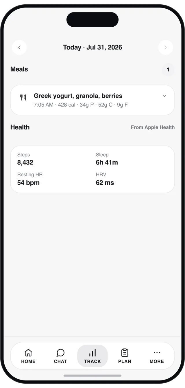 A coach that knows your health data