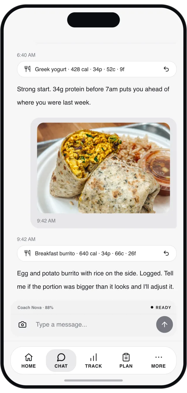 BLTBDY photo meal logging with macros